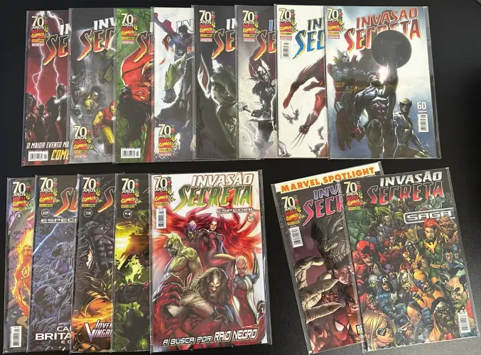 HQ Invasão Secreta Coleção Completa