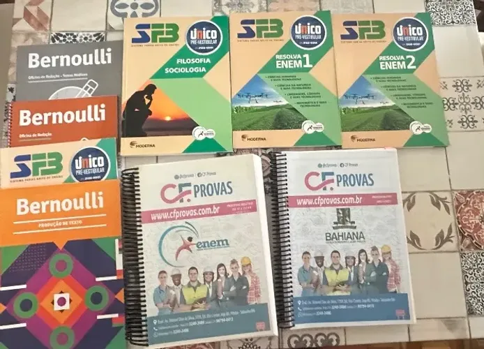 Doação de livros pré vestibular