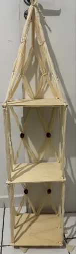 Prateleira em Macramê