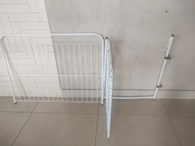 Cercado Dobrável 1 módulo + portão Branco