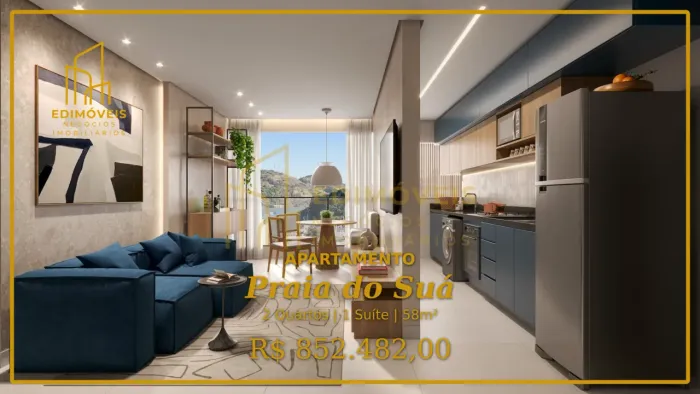 Seu Novo Lar: Apartamento Moderno de 2 Quartos na Praia do Suá