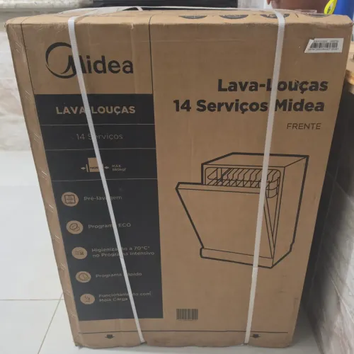 ? OPORTUNIDADE! LAVA-LOUÇAS MIDEA 14 SERVIÇOS - NOVA NA CAIXA! ?
