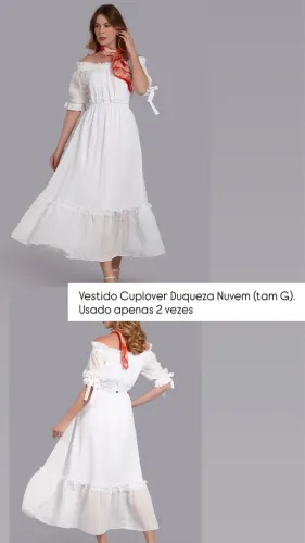 Vestido Cuplover Duqueza Branco