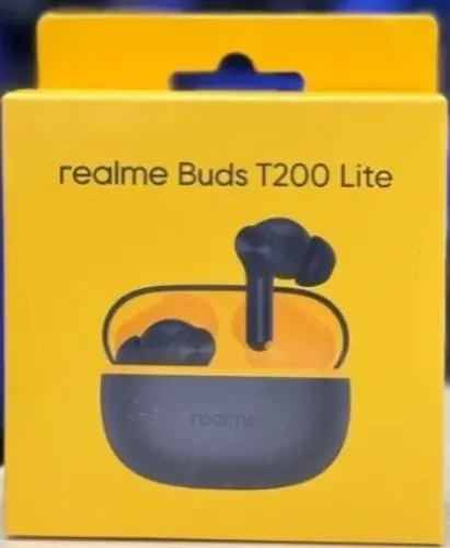 Microfone duplo Realme Buds T200 Lite 12,4 mm Ipx4 preto