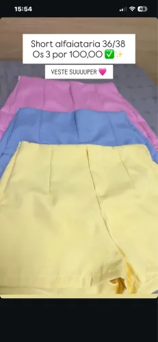 Shorts alfaiataria 