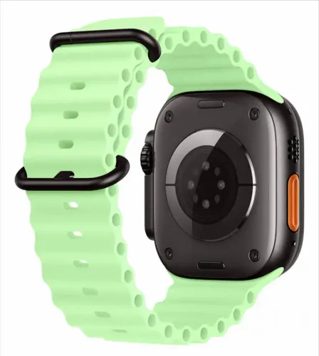 Pulseira Oceano Metal Preto Para Apple Watch Ultra 3 49mm
