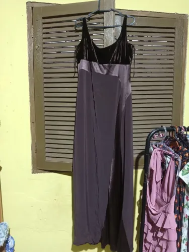 Vestido Longo Vintage Anos 90 Niteline by Della Roufogali - Tam G (14