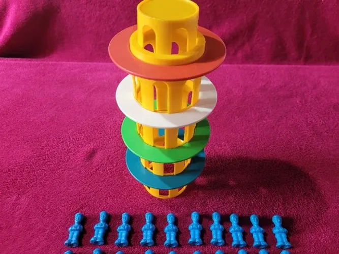 Brinquedo Jogo Torre de Pisa da Grow Brinquedos dos Anos 80