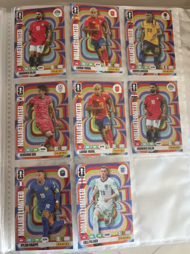 Cards adrenalyn, valores na descrição 