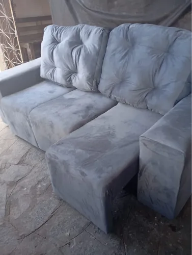 Super promoção sofá retrátil de almofadas novo por 549,99 entrega grátis 