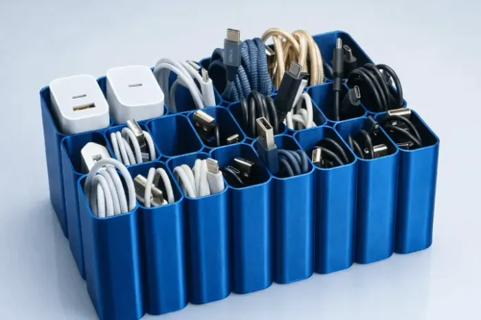 organizador de cabo usb caixa bandeja