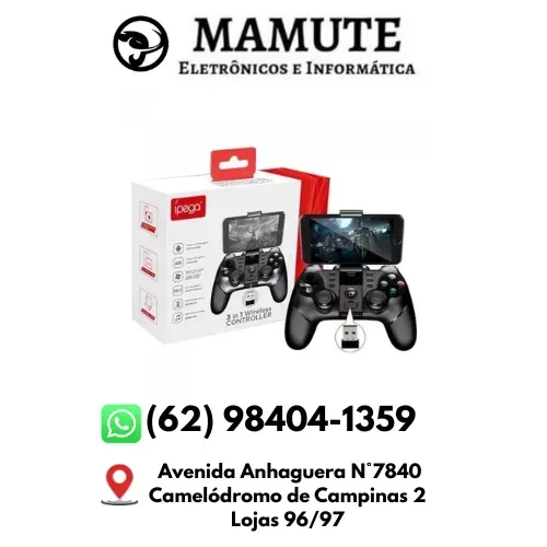 Gamepad Controle Ipega Bluetooth Pg-9076 Celular Android Ios Pc Ps3