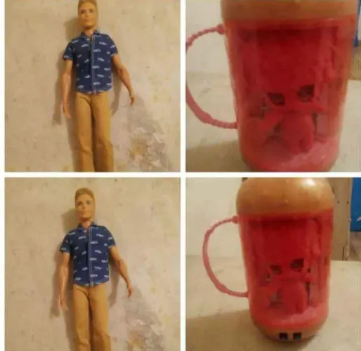 Boneco Ken e LOL Cápsula estado de novos