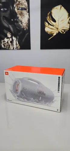 Caixa de Som Bluetooth JBL Boombox 4 Branca [ LACRADA COM NOTA FISCAL ]