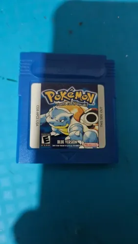 Pokémon Blue - Cartucho Game Boy com case.
