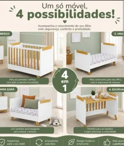 Berço 4 em 1