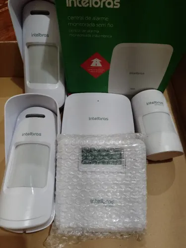 Kit Central Amt 8000 Wifi 03 Sensores Sem Fio, sirene e Modulo Xag 8000 3G.