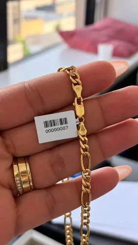 Corrente Cartier 3/1 ouro 18k 61cm