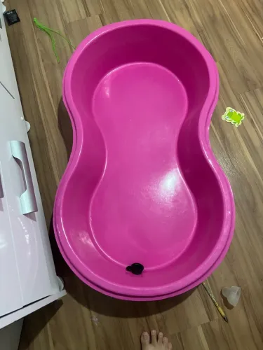 ? PISCINA INFANTIL ROSA - MODELO FEIJÃO, 100 LITROS ?