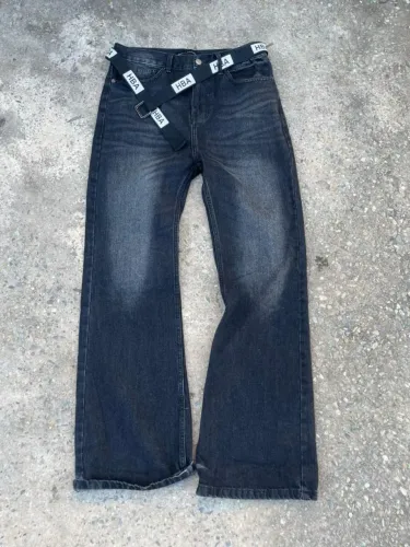 Calça flare jeans