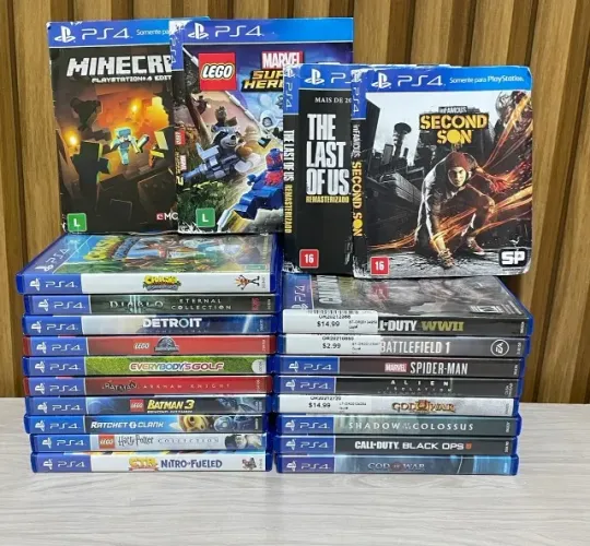 LOTE - JOGOS PS4 - 22 JOGOS