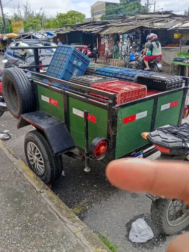 Carroça reboque ( carregar mercadoria ou peso)