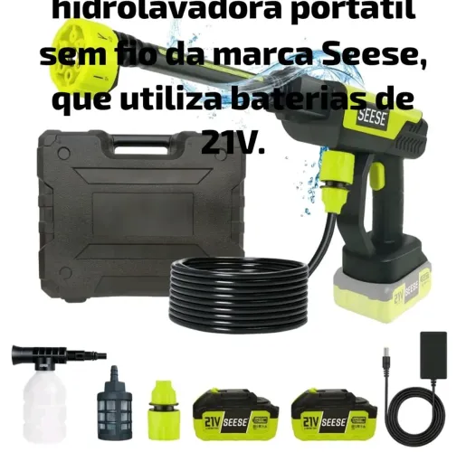 jato de alta pressão a bateria super forte