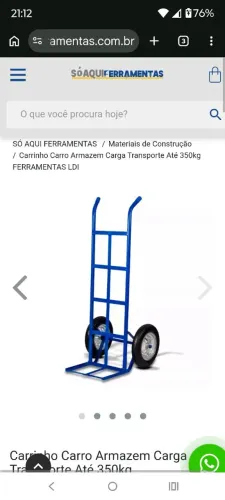 Carrinho de cargas transporte