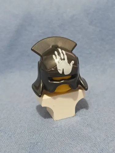 LEGO capacete LUruk-hai, com estampa de mão branca, mínimo detalhe (Sets de 2012_13)