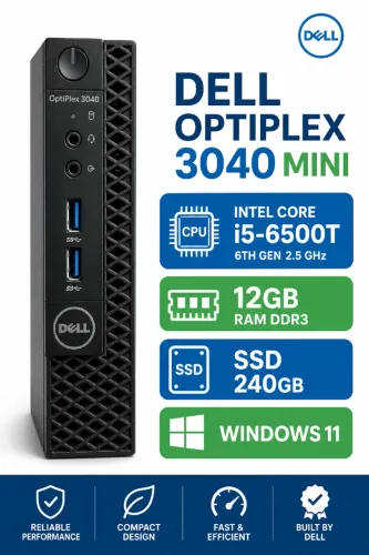 Computador CPU DELL Optiplex 3040 mini I5 6500T / 12gb memória DDR3 / SSD 240
