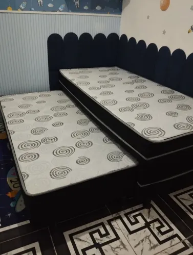 Cama box solteiro com auxiliar 