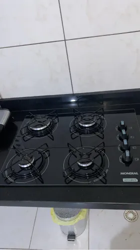 MONDIAL Cooktop a Gás, 4 Bocas, Preto/Inox, Bivolt - CTG-01