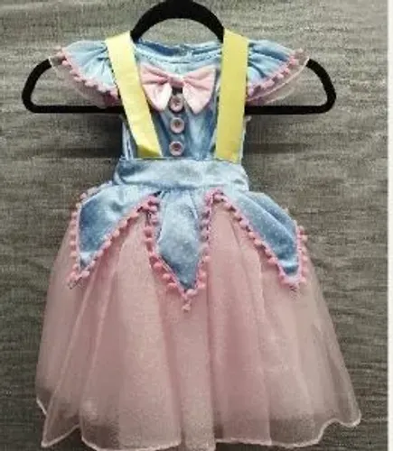 Vestido de festa Circo Rosa/Candy infantil 