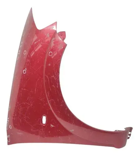 Paralama Dianteiro Direito Citroen C3 2003 2013 Vermelho F/pisca Avaria