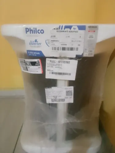 Central de ar e materiais para instalação 