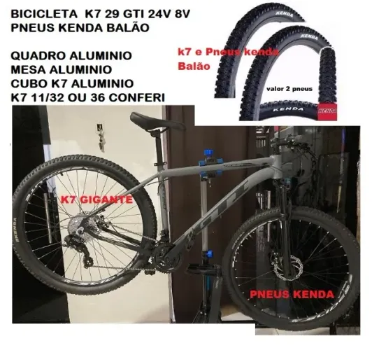 Bicicleta Promoção cubo e aro aluminio k7top