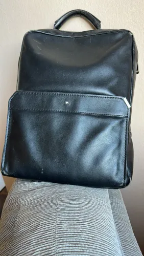 Mochila Montblanc couro