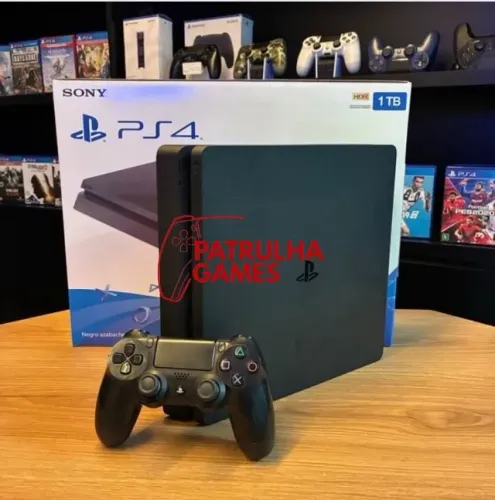 PS4 SLIM 1tb + BRINDES + 60 JOGOS DIGITAIS + GARANTIA LOJA FÍSICA BH