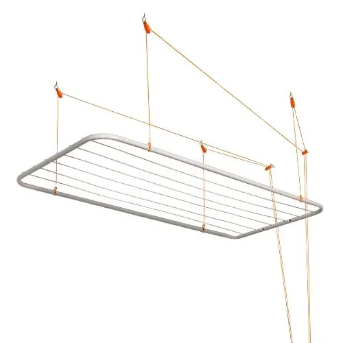 Varal de teto grande branco