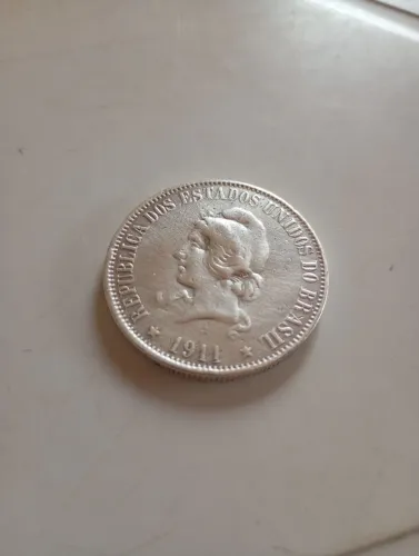 Moeda prata 2000 reis 1911