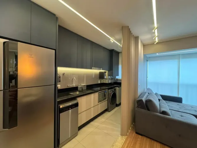 FREEDOM PALHANO | Apartamento com 1 dormitório para alugar, 45 m² por R$3.900,00 /mês - Gl
