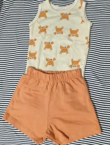 Conjunto Hering Baby tamanho 3 a 6 meses