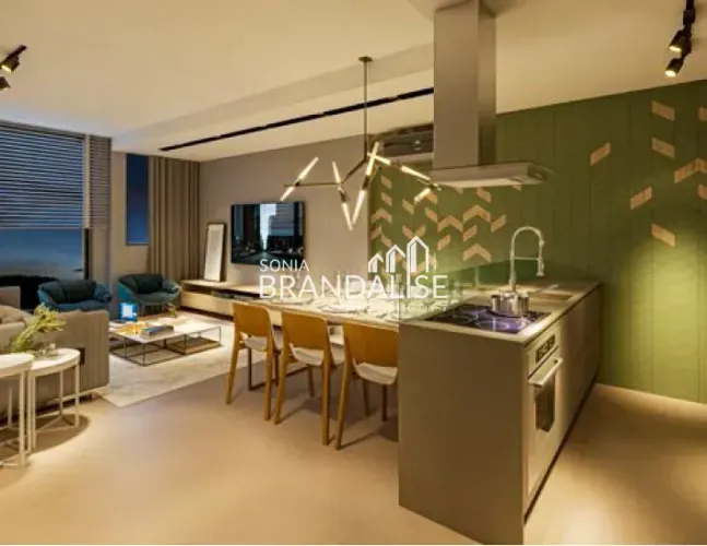 Apartamentos com 2 dormitórios, excelente incidência de luz natural e design contemporâneo