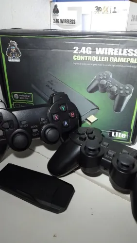 Game Stick M8 10 mil jogos inclui 2 controles novo na caixa à pronta entrega