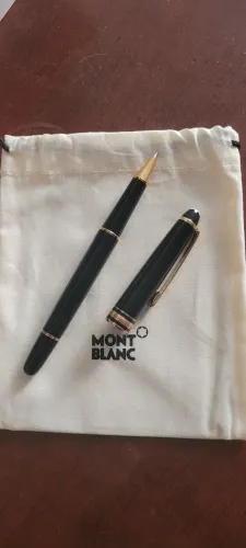Caneta Mont Blanc em ouro amarelo