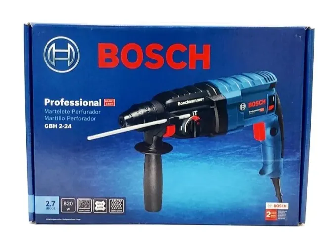 Martelete Perfurador GBH 2-24 Bosch Novo<br>