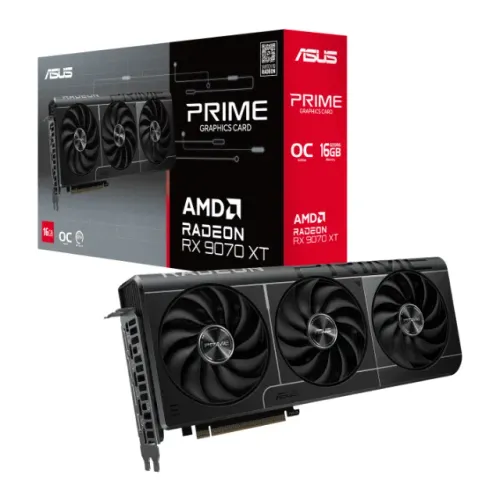 RX 9070 XT, ASUS PRIME, 16GB, GDDR6 - SOMOS LOJA