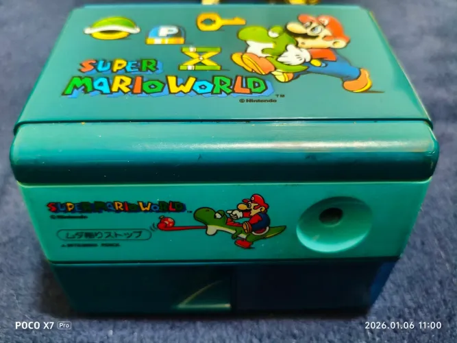 Apontador de lápis elétrico Super Mario World