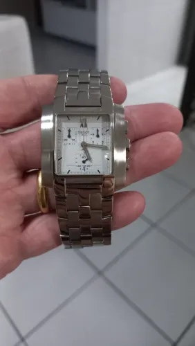 RELÓGIO (TISSOT) *TXL* -CRONÓGRAFO- *MOSTRADOR PRATA*