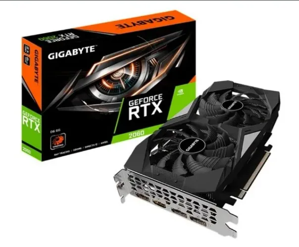 Placa De Vídeo Gigabyte Rtx 2060 Wind Oc 6gb Gddr6 192bit